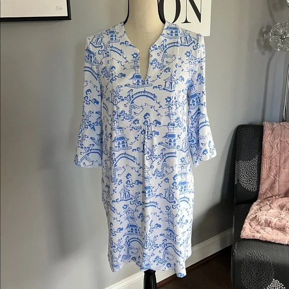 Jude Connally Kerry Chinoiserie Print Dress - Picture 2 of 9